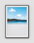 Lake McKenzie Beach - Fraser Island - Art Print - Traditional Frame - Black - Portrait