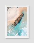 Maheno Shipwreck - Fraser Island - Art Print - Traditional Frame - White - Portrait