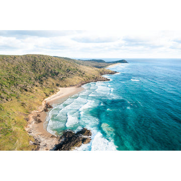 North Fraser Island Aerial - Art Print