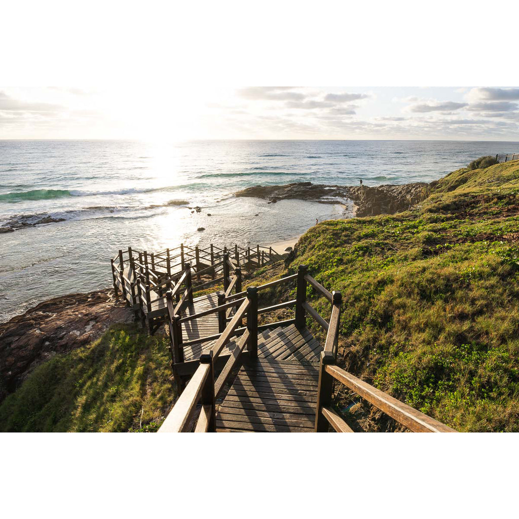 Champagne Pools Stairs - Fraser Island - Art Print