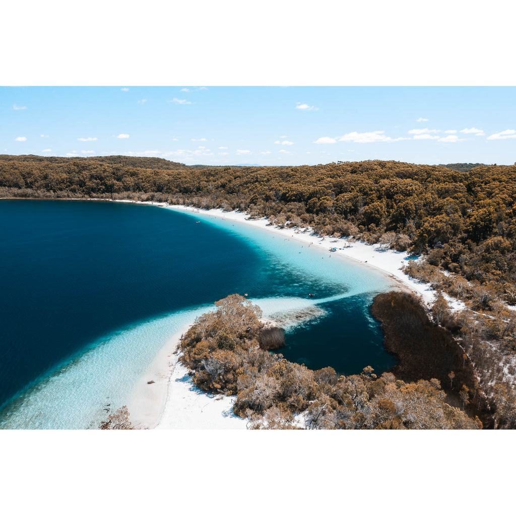 Lake McKenzie Aerial iii - Fraser Island - Art Print