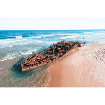 Maheno Shipwreck iii - Fraser Island - Art Print