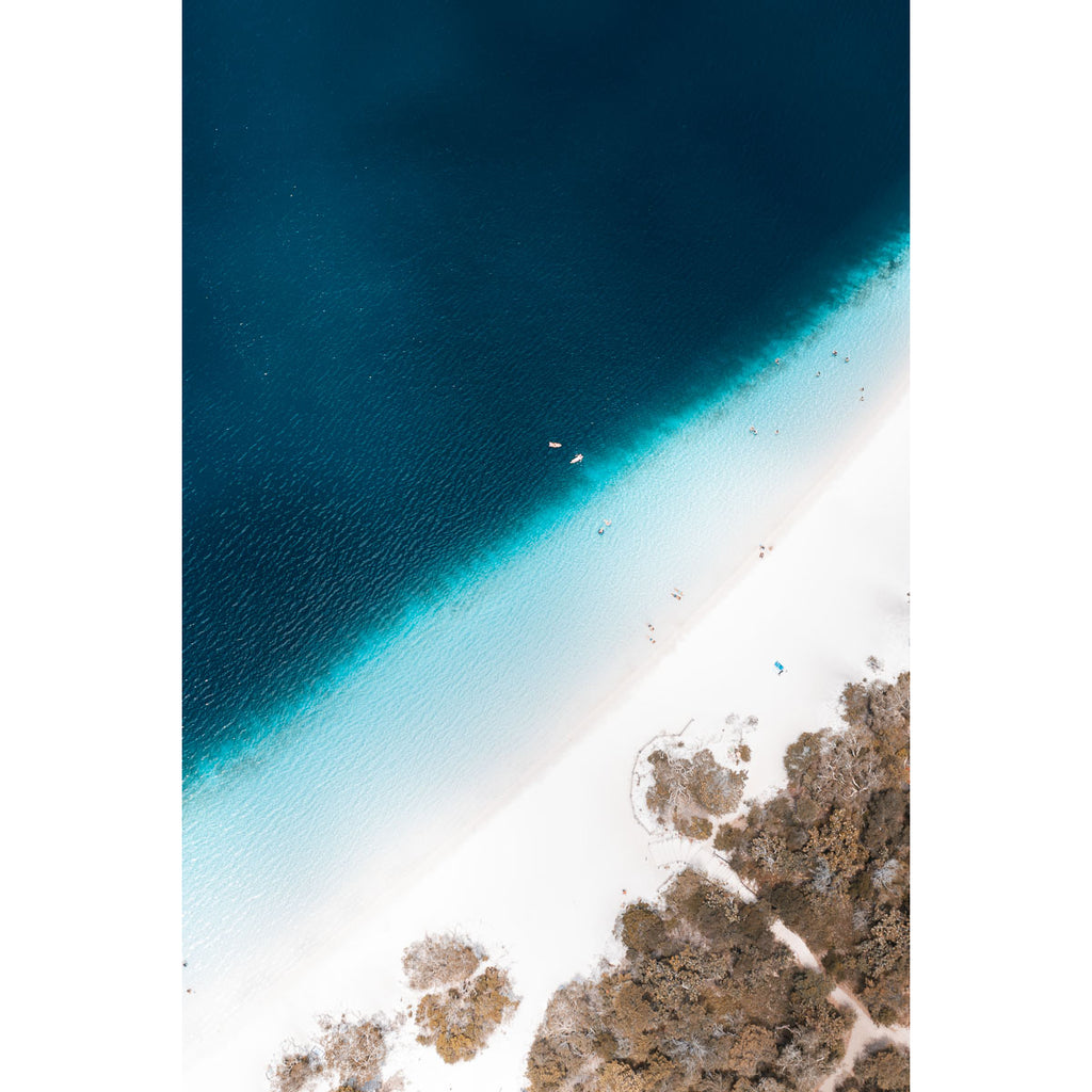 Lake McKenzie Top Down - Fraser Island - Art Print