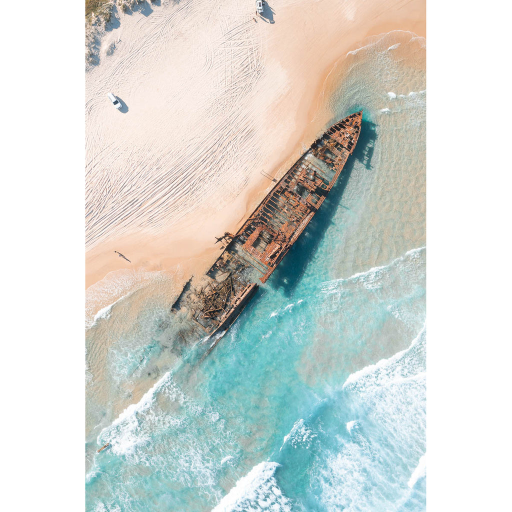 Maheno Shipwreck - Fraser Island - Art Print
