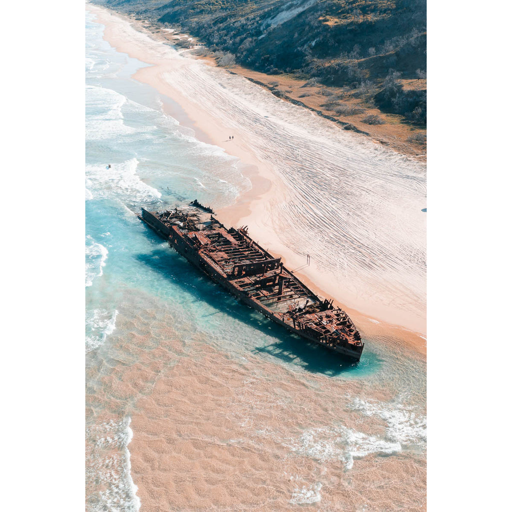 Maheno Shipwreck ii - Fraser Island - Art Print