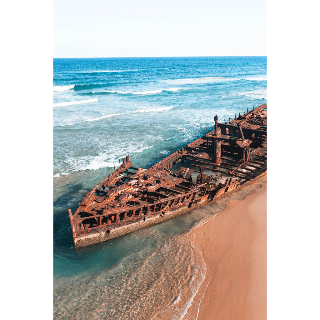 Maheno Shipwreck iii - Fraser Island - Art Print