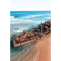 Maheno Shipwreck iii - Fraser Island - Art Print Tidaltones