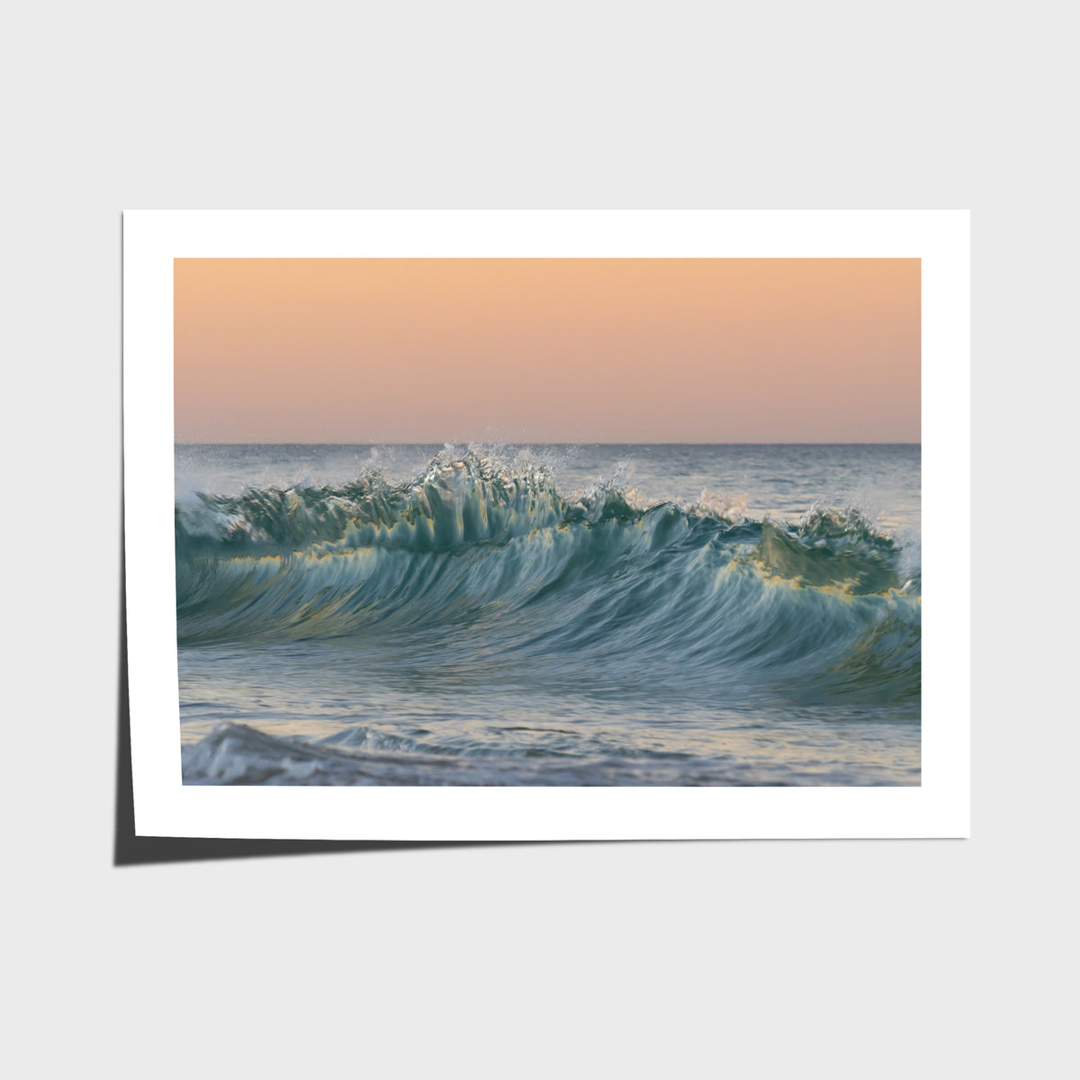 Wave Sunset Delight - Gold Coast - Art Print - Fine Art Paper - Unframed Print - Landscape
