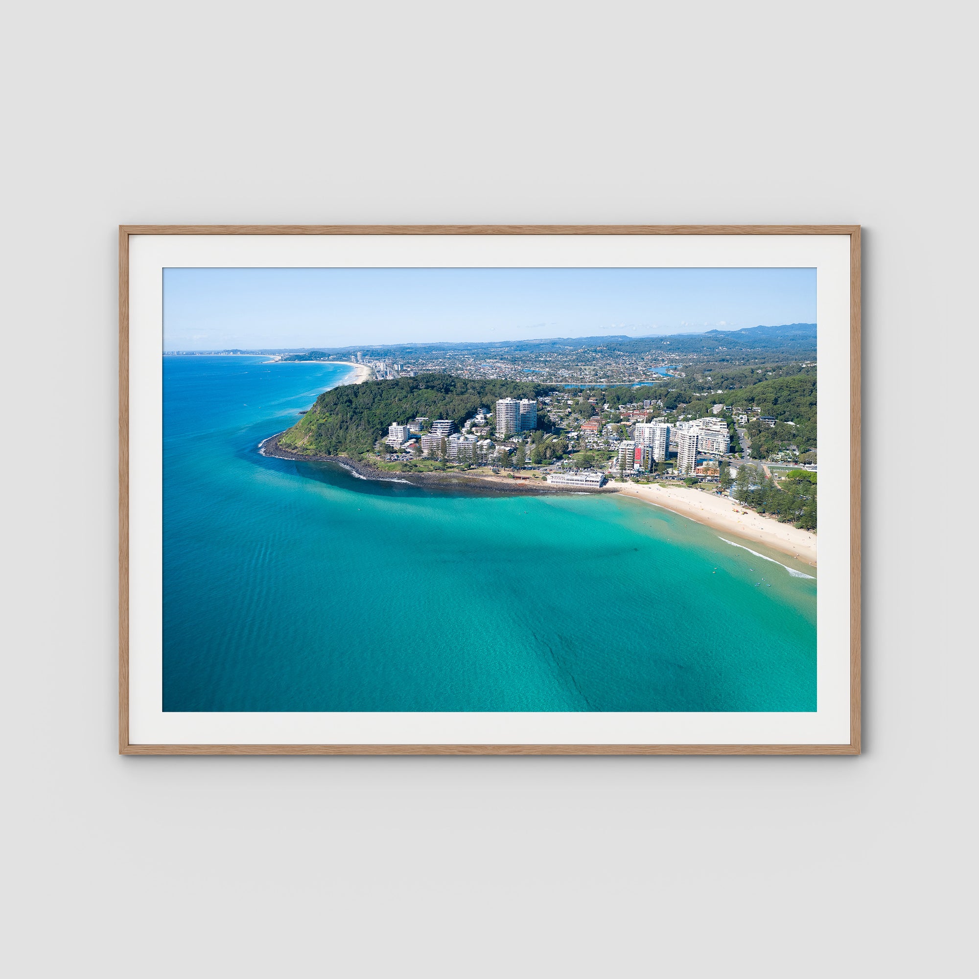 Burleigh Aerial - Gold Coast - Art Print Tidaltones