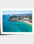 Burleigh Aerial - Gold Coast - Art Print - Fine Art Paper - Unframed Print - Landscape