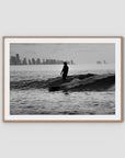 Kirra Mal Days - Gold Coast - Art Print - Traditional Frame - Raw Oak - Landscape