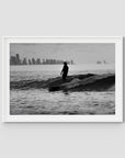 Kirra Mal Days - Gold Coast - Art Print - Traditional Frame - White - Landscape