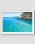 Burleigh Surfers - Gold Coast - Art Print - Traditional Frame - White - Landscape