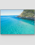 Burleigh Surfers - Gold Coast - Art Print - Float Frame Canvas - White - Landscape