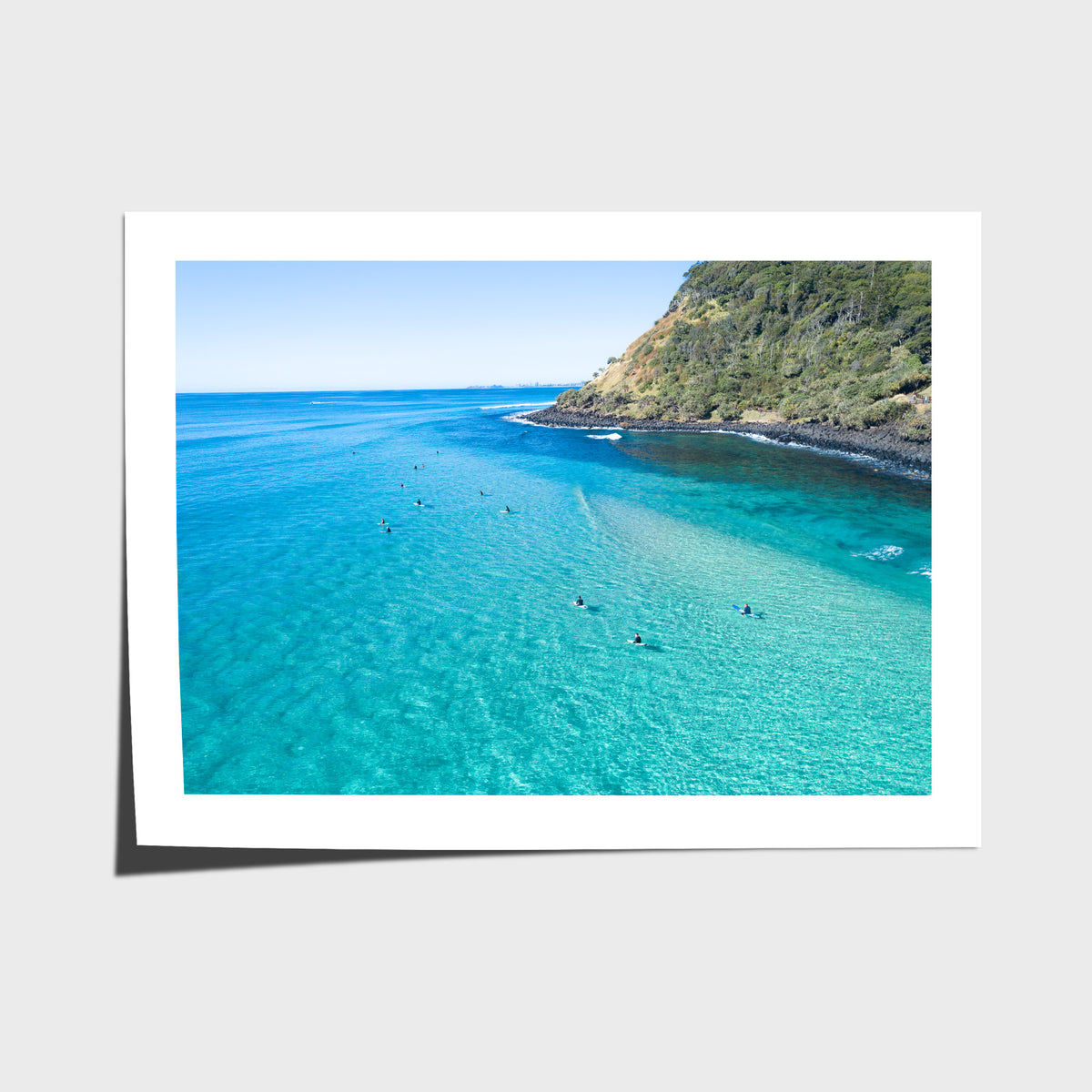 Burleigh Surfers - Gold Coast - Art Print - Fine Art Paper - Unframed Print - Landscape