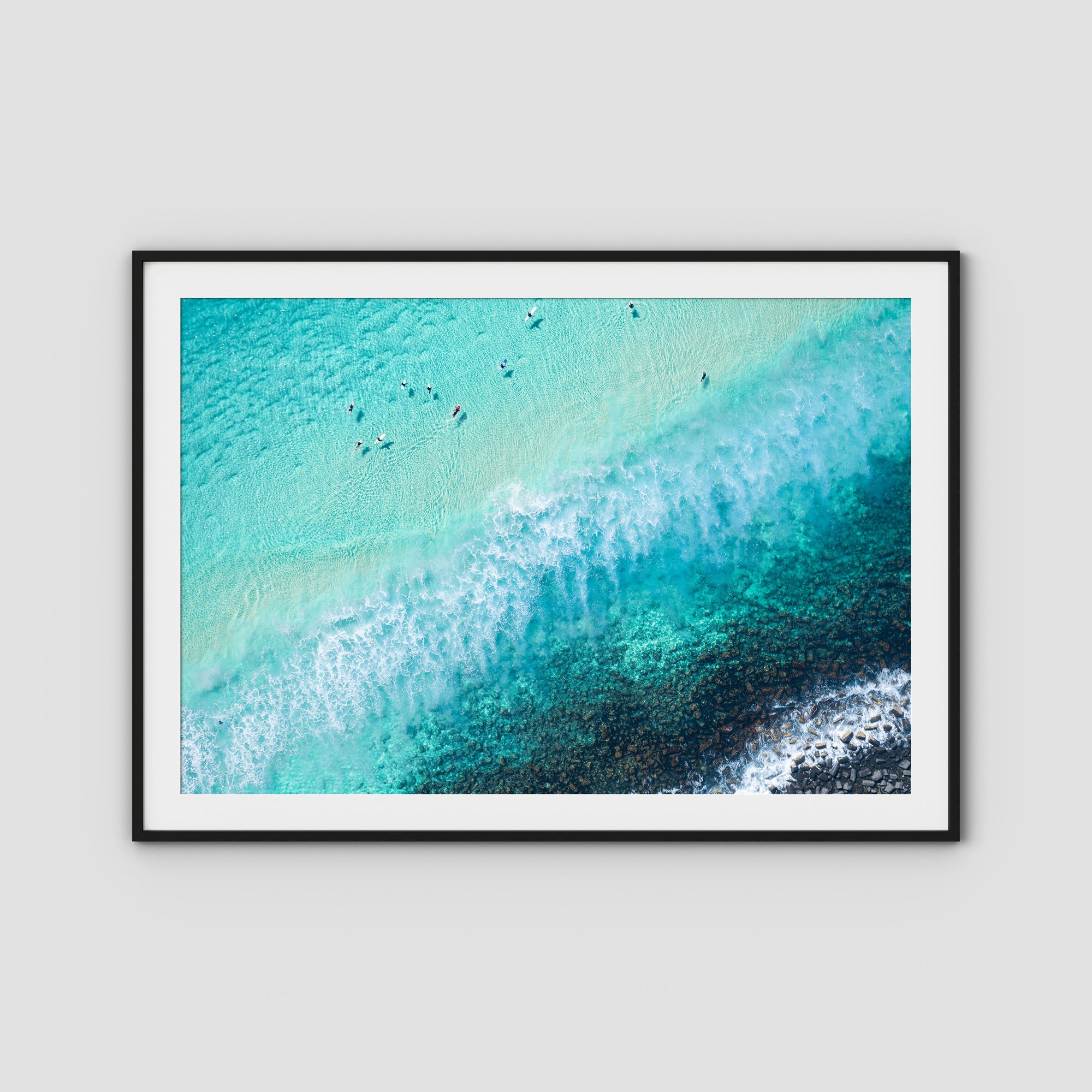 Burleigh White Wash - Gold Coast - Art Print Tidaltones