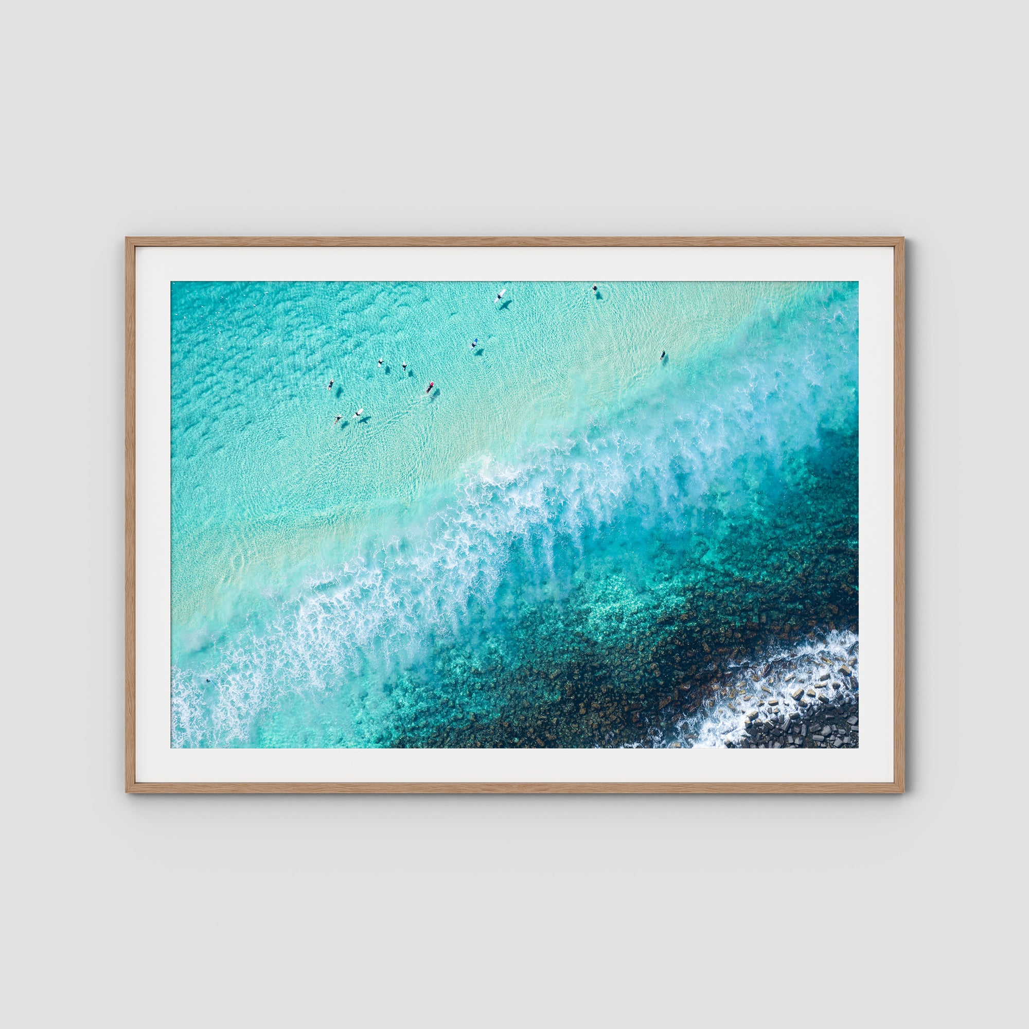 Burleigh White Wash - Gold Coast - Art Print Tidaltones