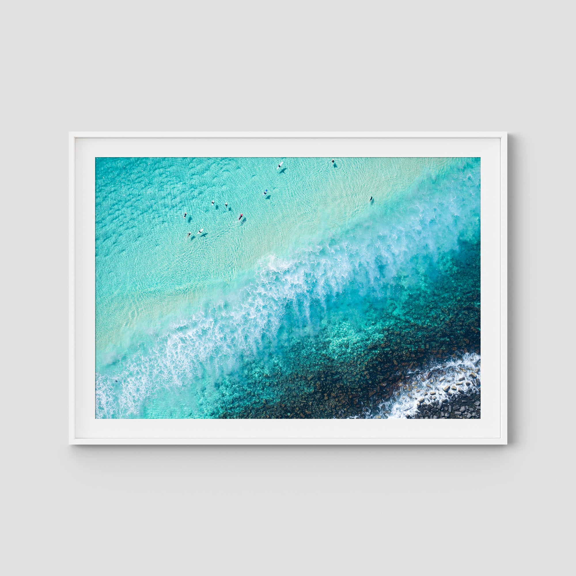 Burleigh White Wash - Gold Coast - Art Print Tidaltones