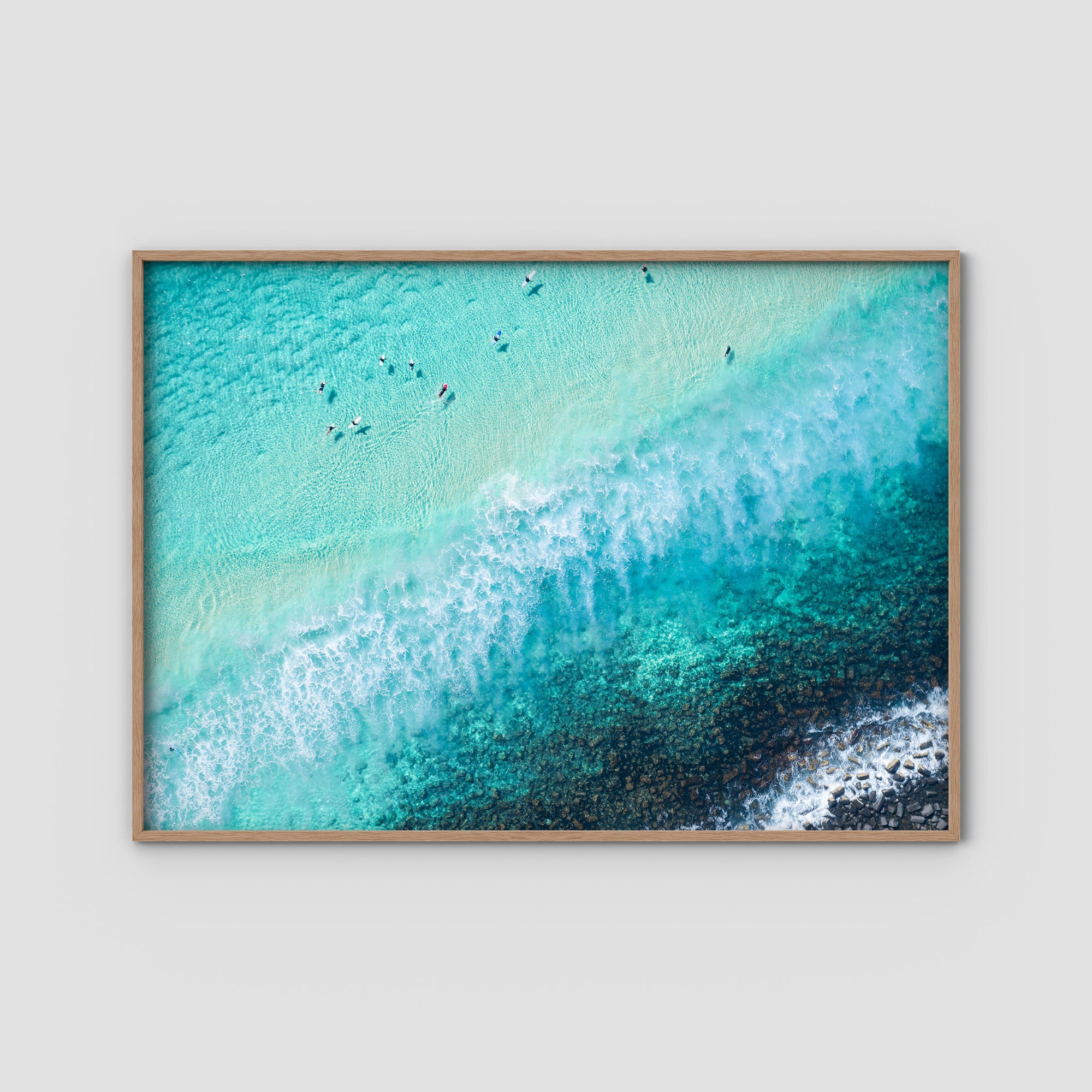 Burleigh White Wash - Gold Coast - Art Print Tidaltones