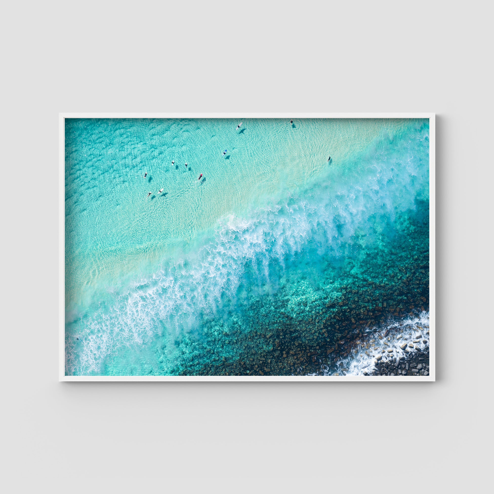 Burleigh White Wash - Gold Coast - Art Print Tidaltones