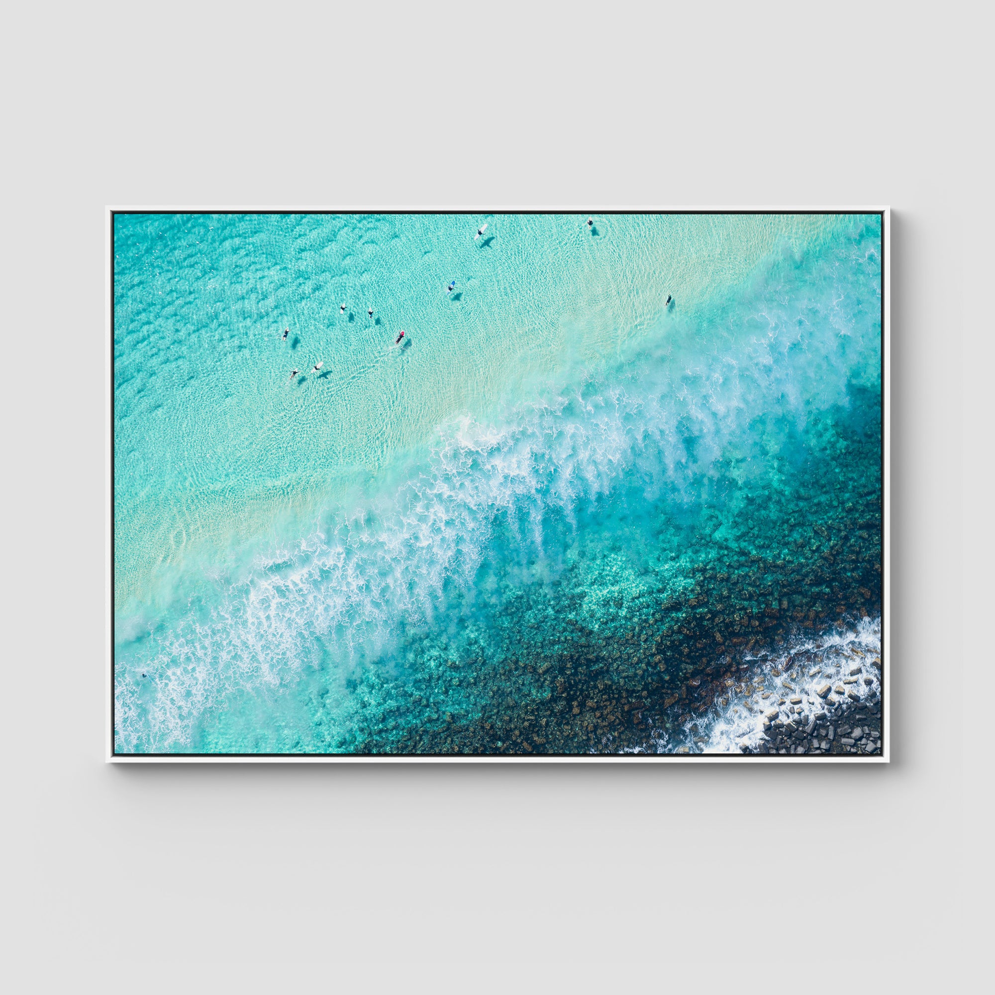 Burleigh White Wash - Gold Coast - Art Print Tidaltones