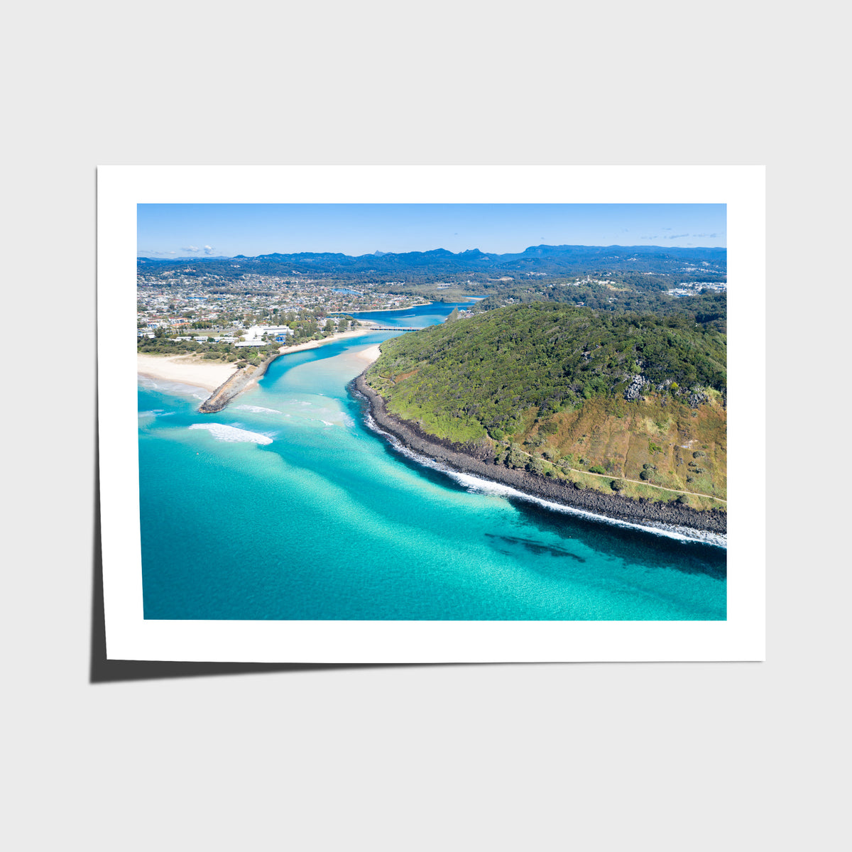 Burleigh Headland Low Tide - Gold Coast - Art Print - Fine Art Paper - Unframed Print - Landscape