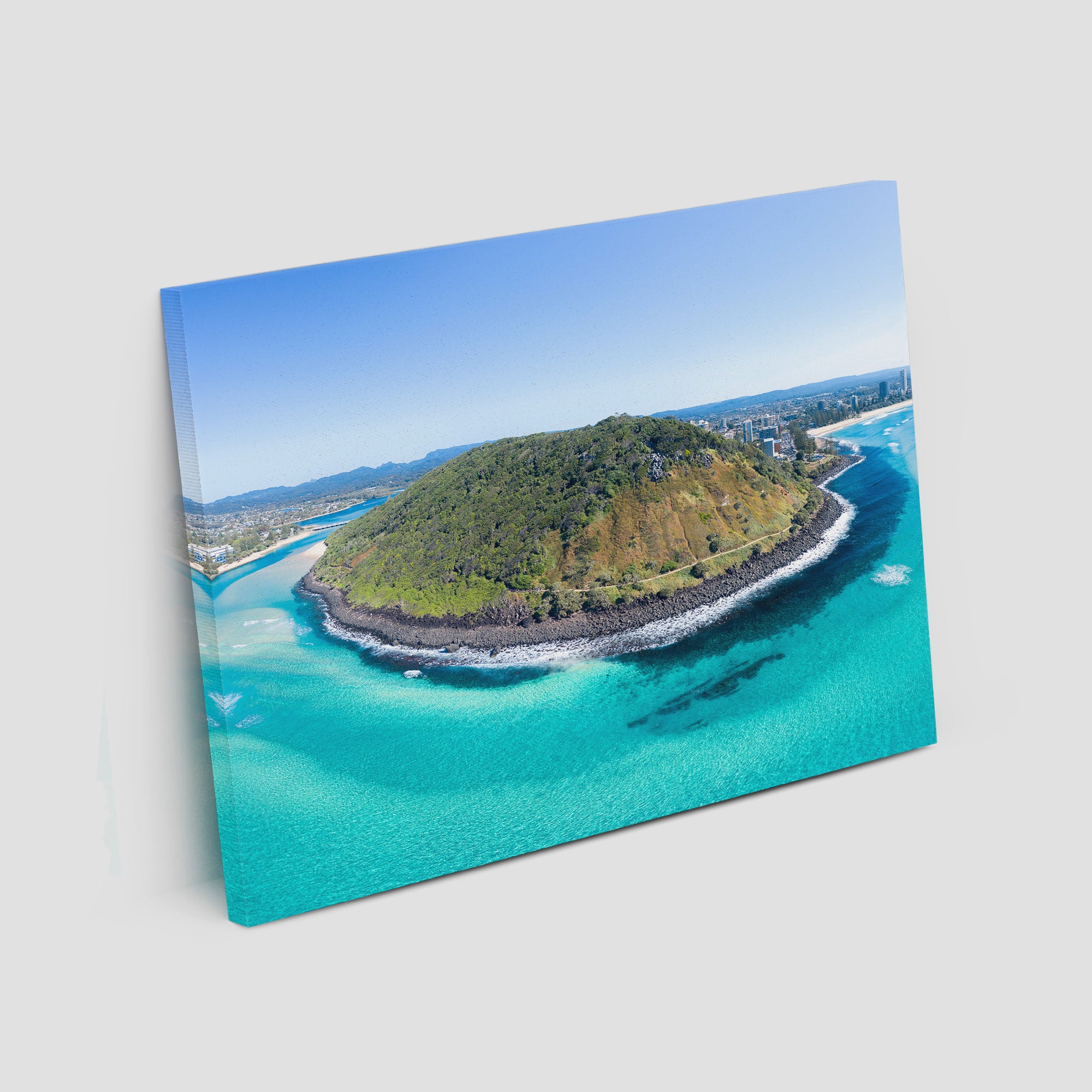 Burleigh Headland Panorama - Gold Coast - Art Print Tidaltones