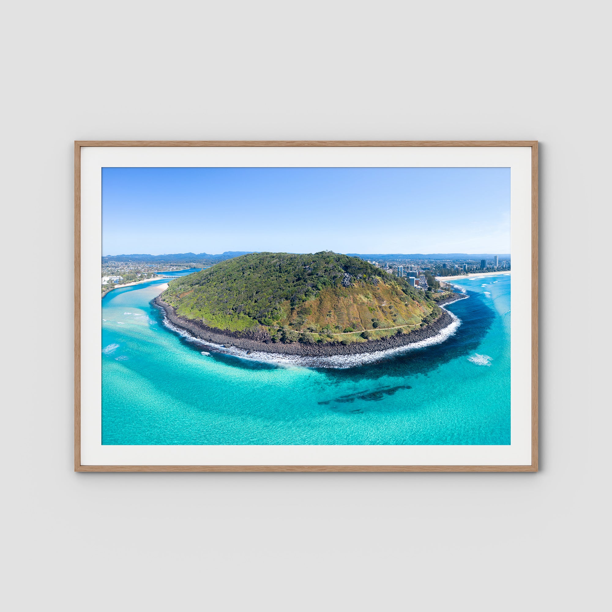 Burleigh Headland Panorama - Gold Coast - Art Print Tidaltones