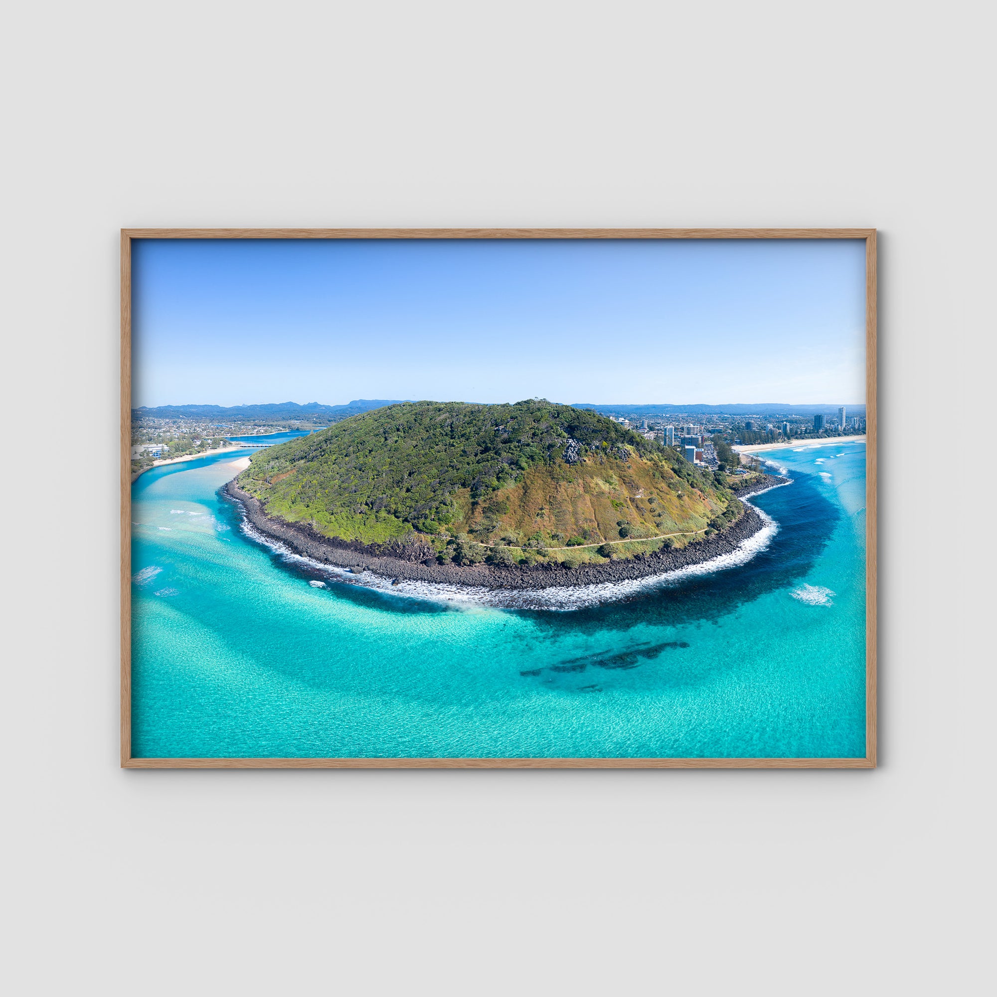 Burleigh Headland Panorama - Gold Coast - Art Print Tidaltones