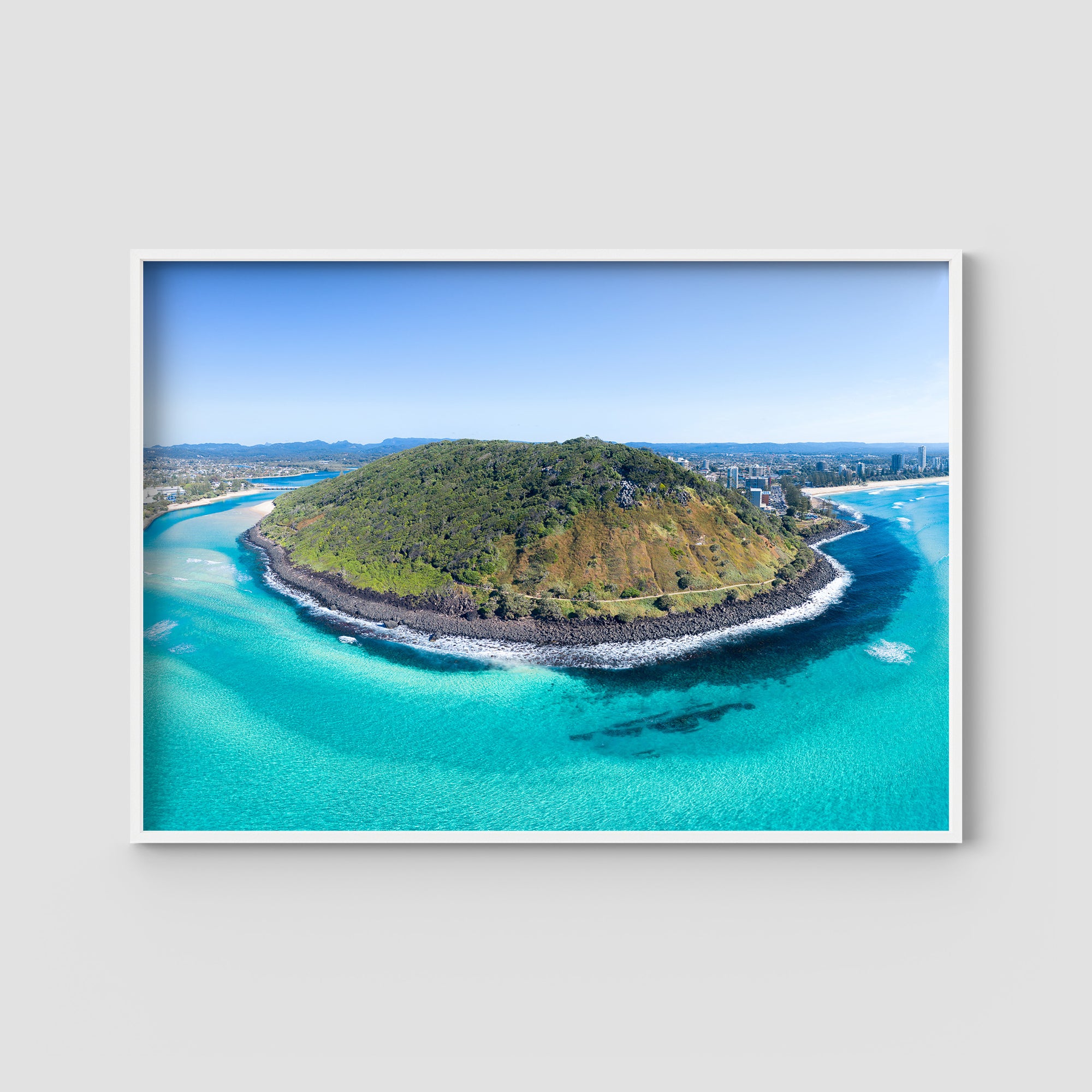 Burleigh Headland Panorama - Gold Coast - Art Print Tidaltones