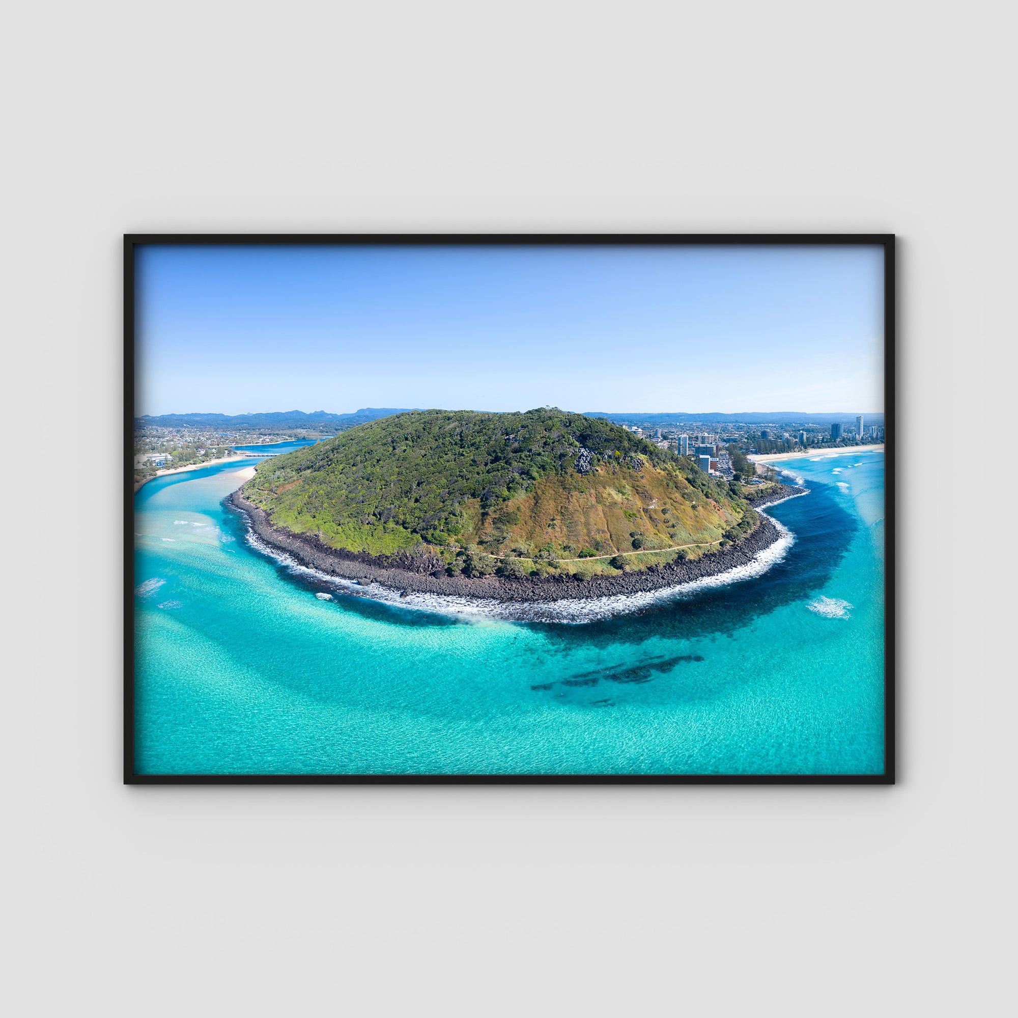 Burleigh Headland Panorama - Gold Coast - Art Print Tidaltones