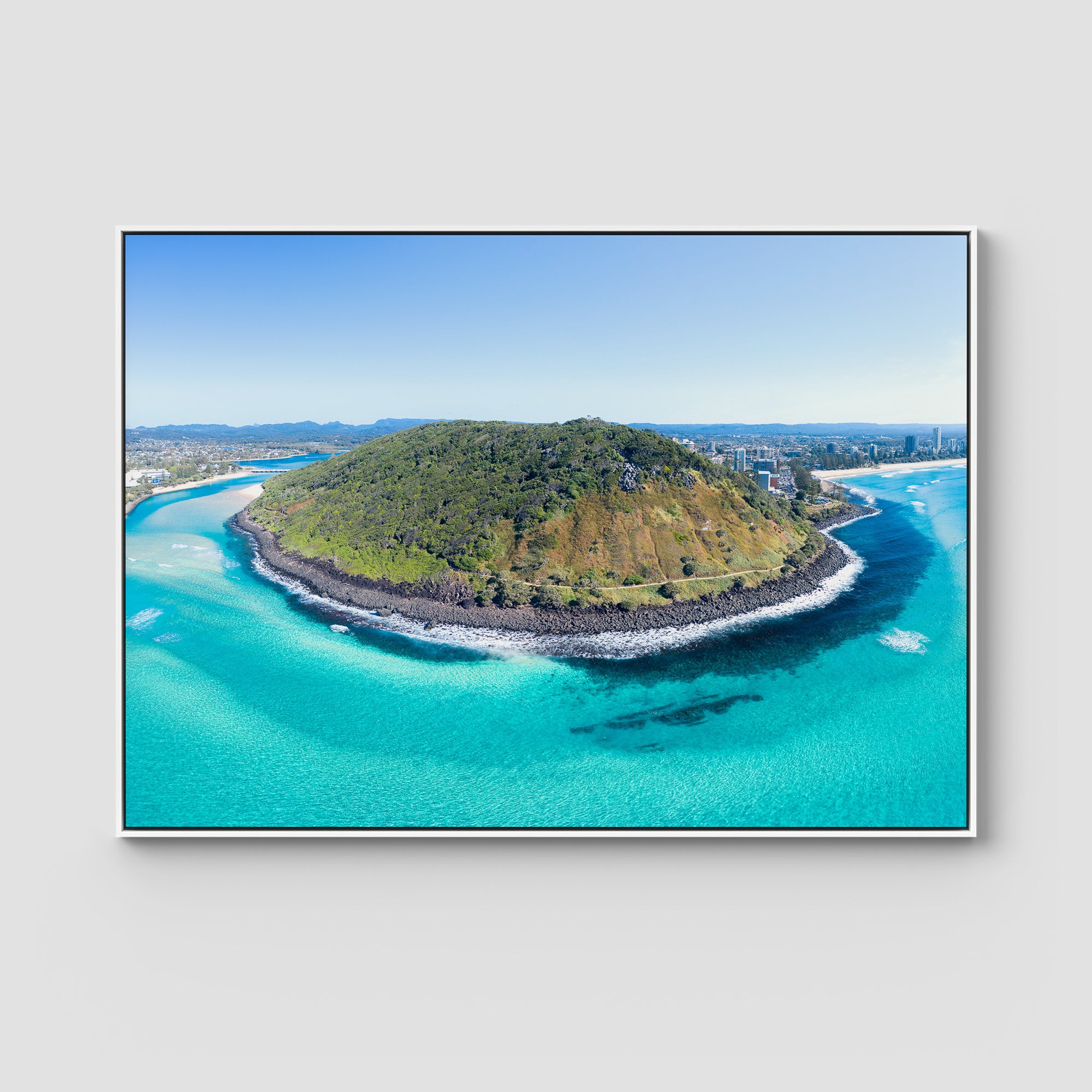 Burleigh Headland Panorama - Gold Coast - Art Print Tidaltones