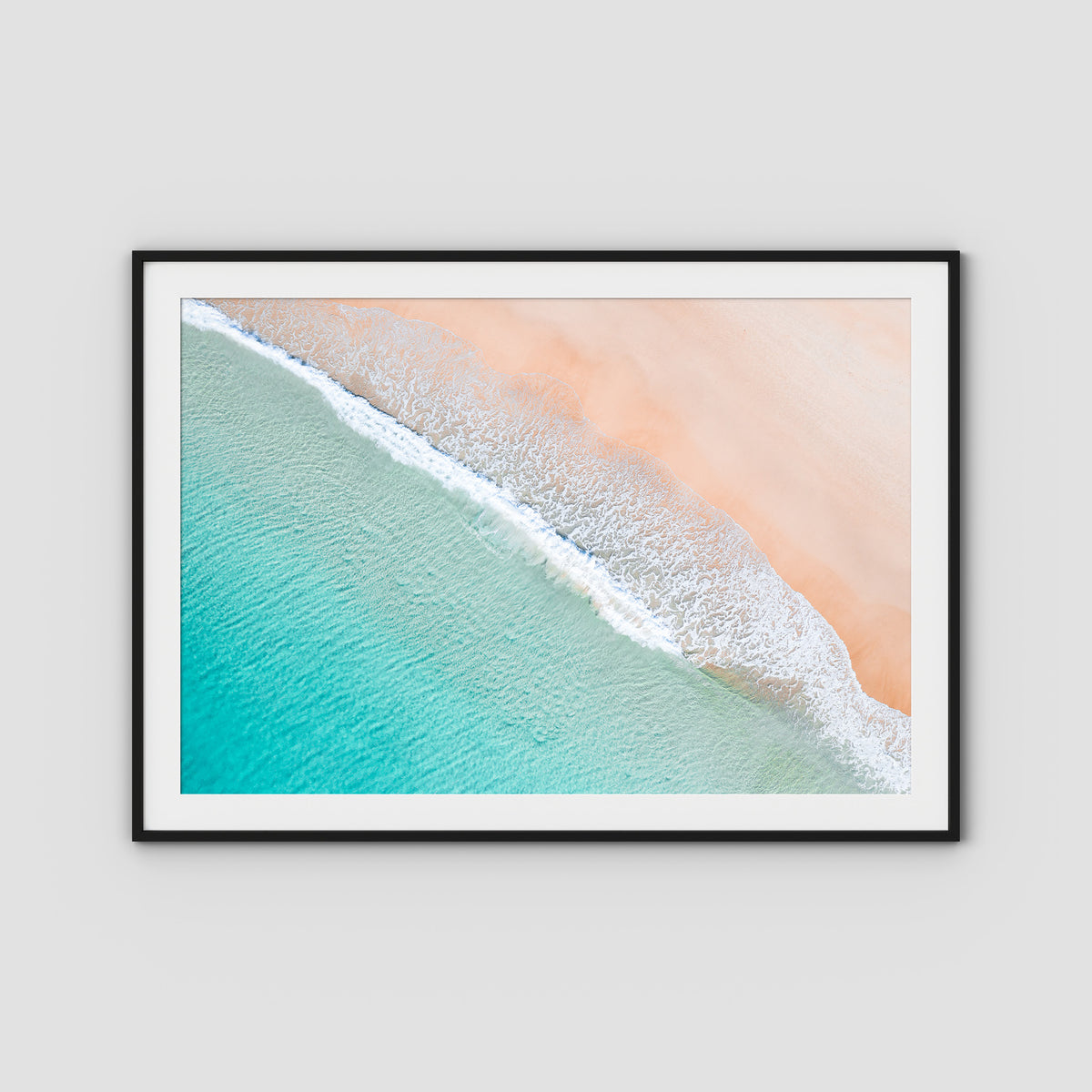 Tidal Tones ii - Gold Coast - Art Print - Traditional Frame - Black - Landscape