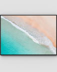 Tidal Tones ii - Gold Coast - Art Print - Float Frame Canvas - Black - Landscape