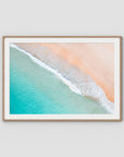 Tidal Tones ii - Gold Coast - Art Print - Traditional Frame - Raw Oak - Landscape