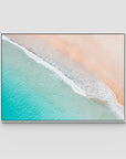 Tidal Tones ii - Gold Coast - Art Print - Float Frame Canvas - White - Landscape