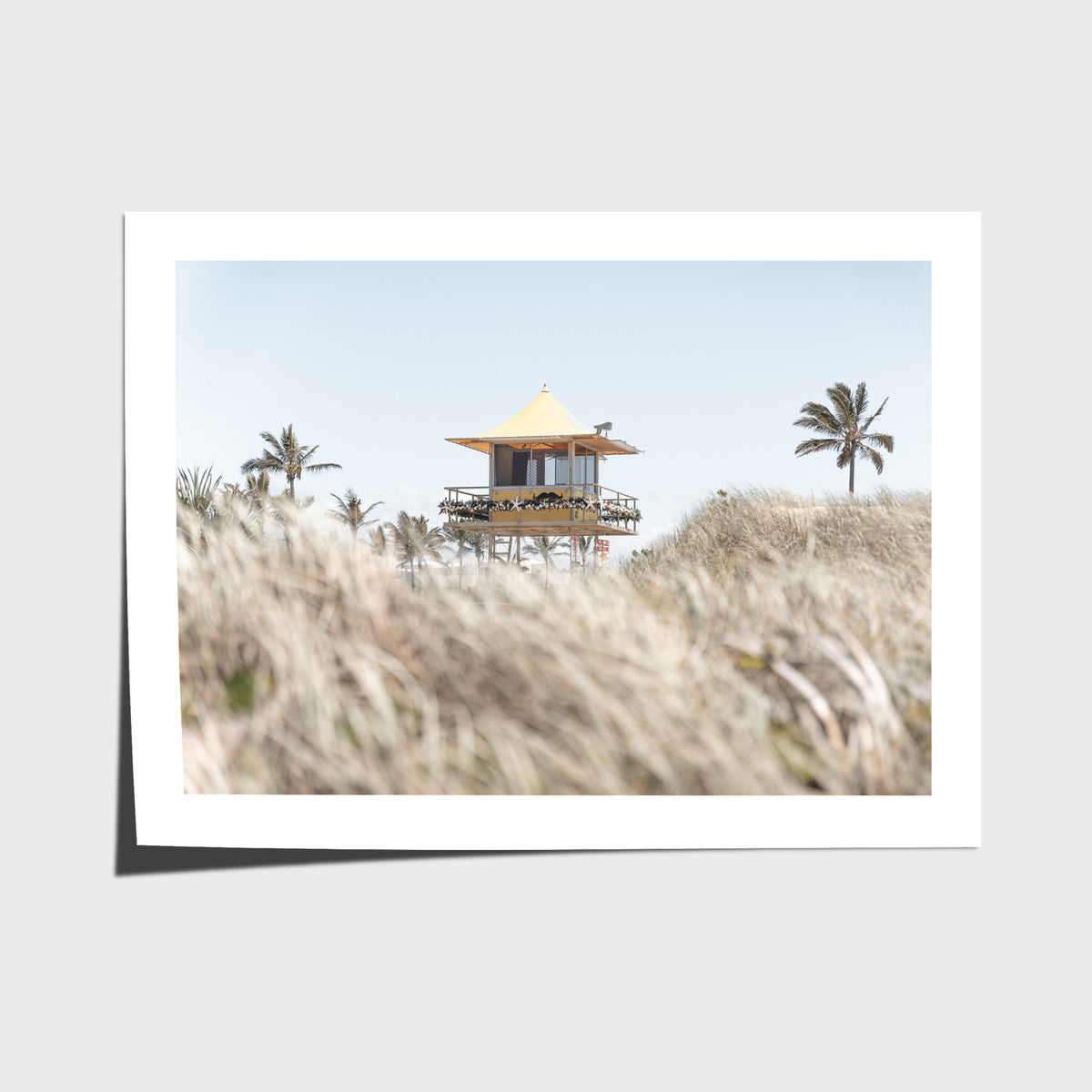 Life Guard Tower - Gold Coast - Art Print - Fine Art Paper - Unframed Print - Landscape