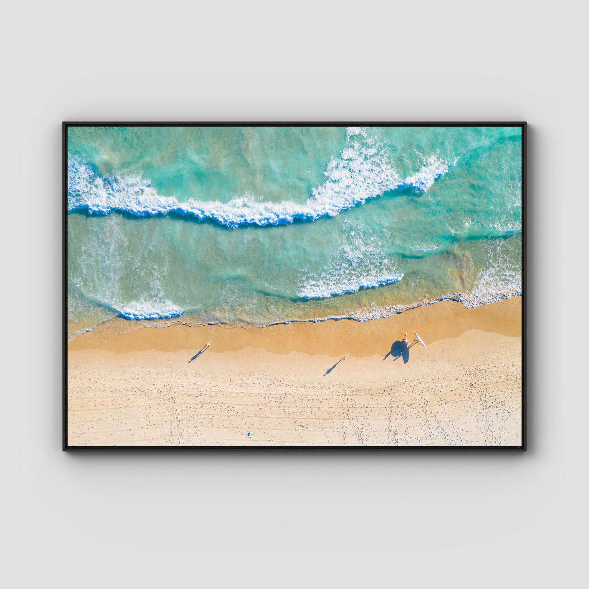 Burleigh Beach Morning Swim - Gold Coast - Art Print Tidaltones