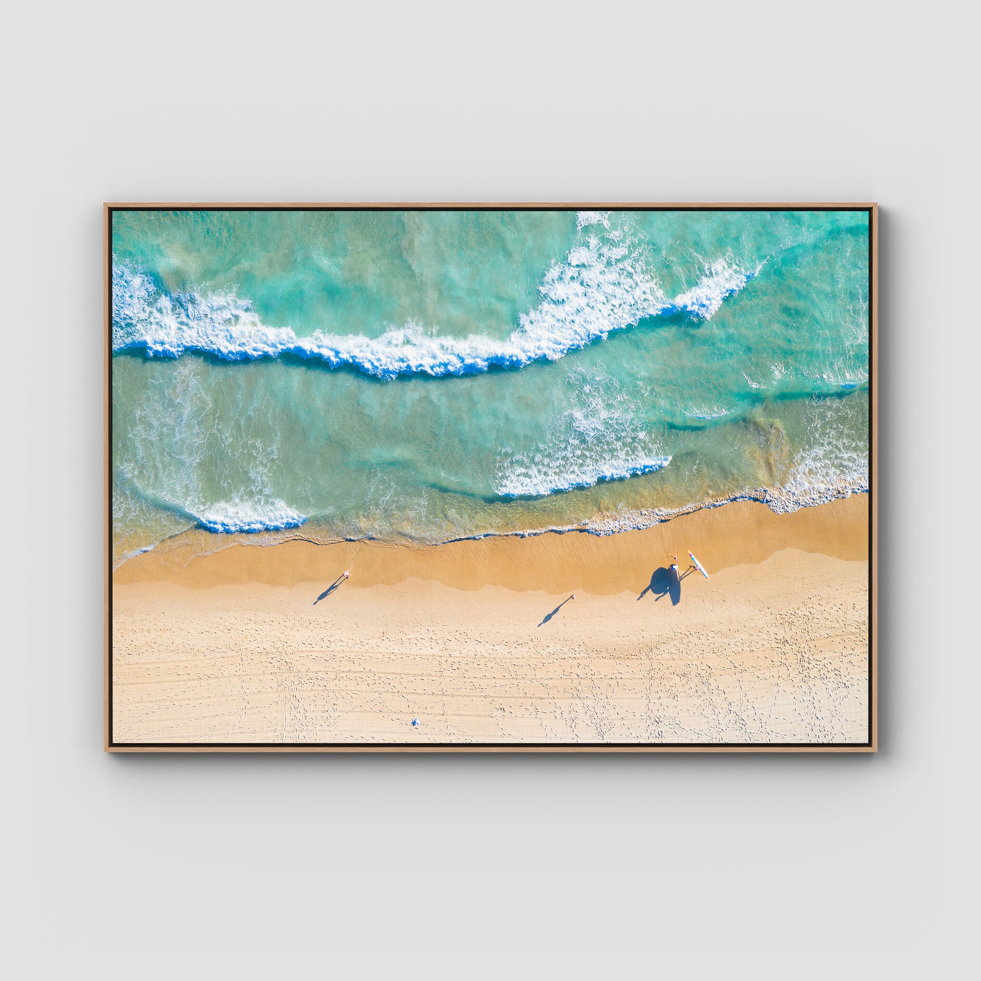 Burleigh Beach Morning Swim - Gold Coast - Art Print Tidaltones