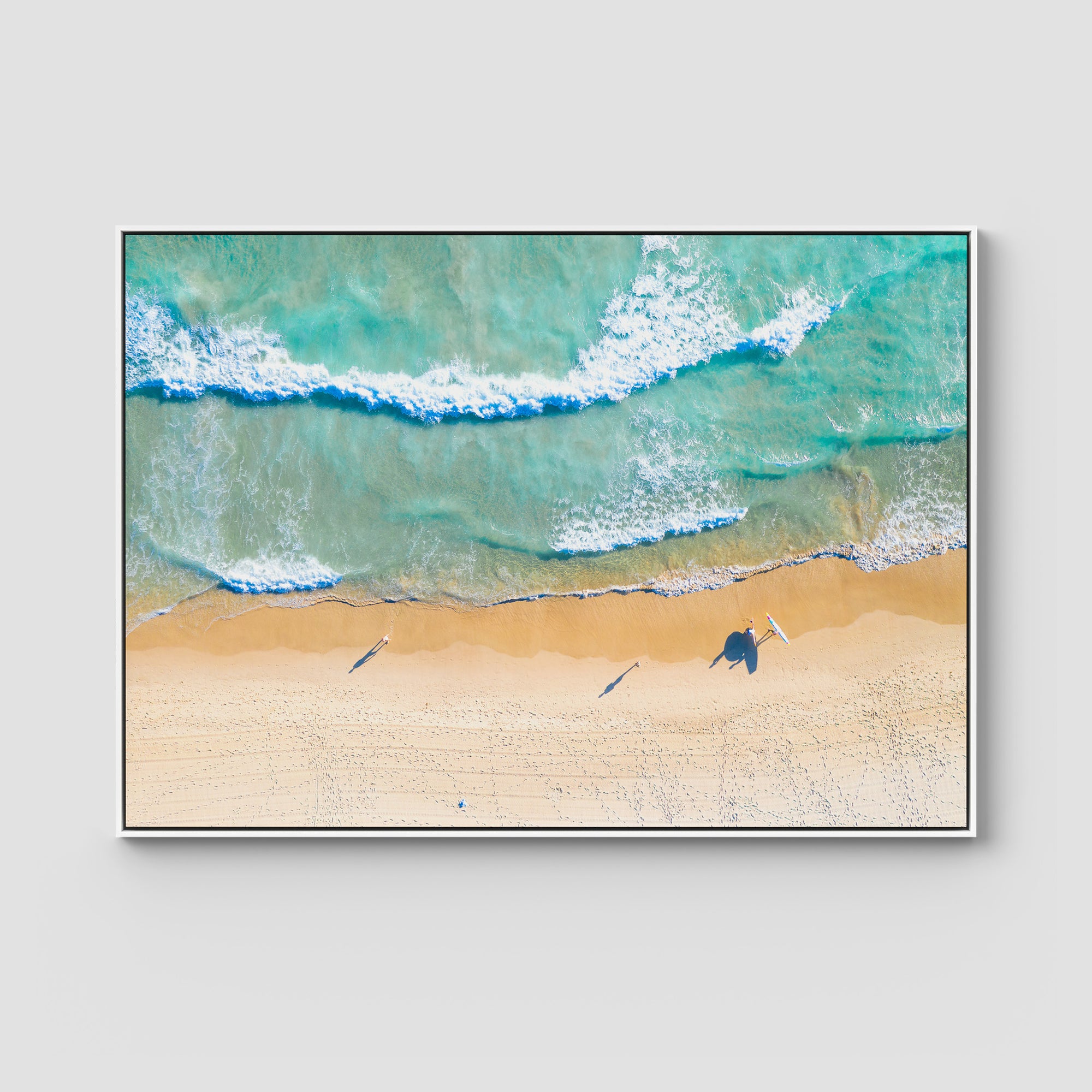 Burleigh Beach Morning Swim - Gold Coast - Art Print Tidaltones