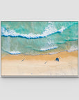 Burleigh Beach Morning Swim - Gold Coast - Art Print Tidaltones