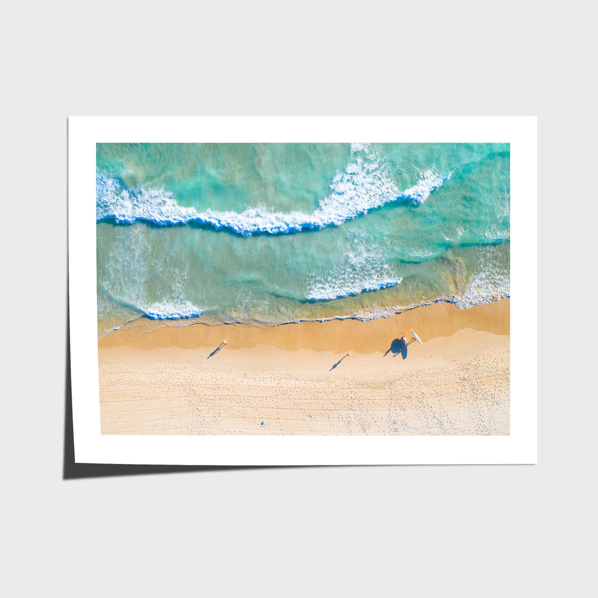 Burleigh Beach Morning Swim - Gold Coast - Art Print - Fine Art Paper - Unframed Print - Landscape