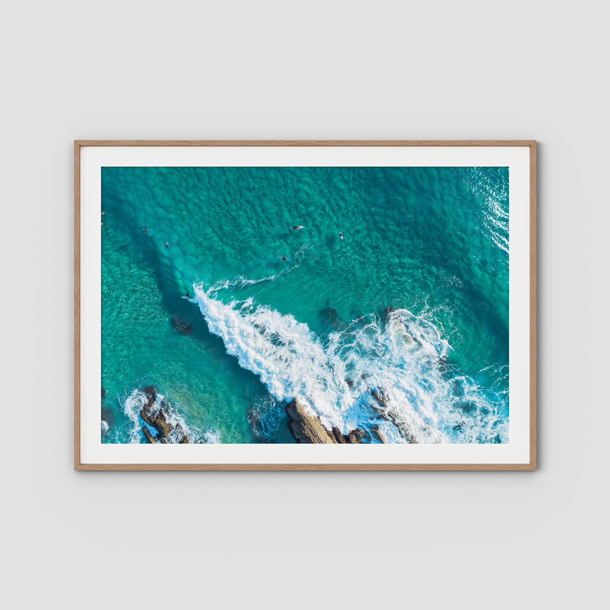 Currumbin Alley Top Down - Gold Coast - Art Print Tidaltones