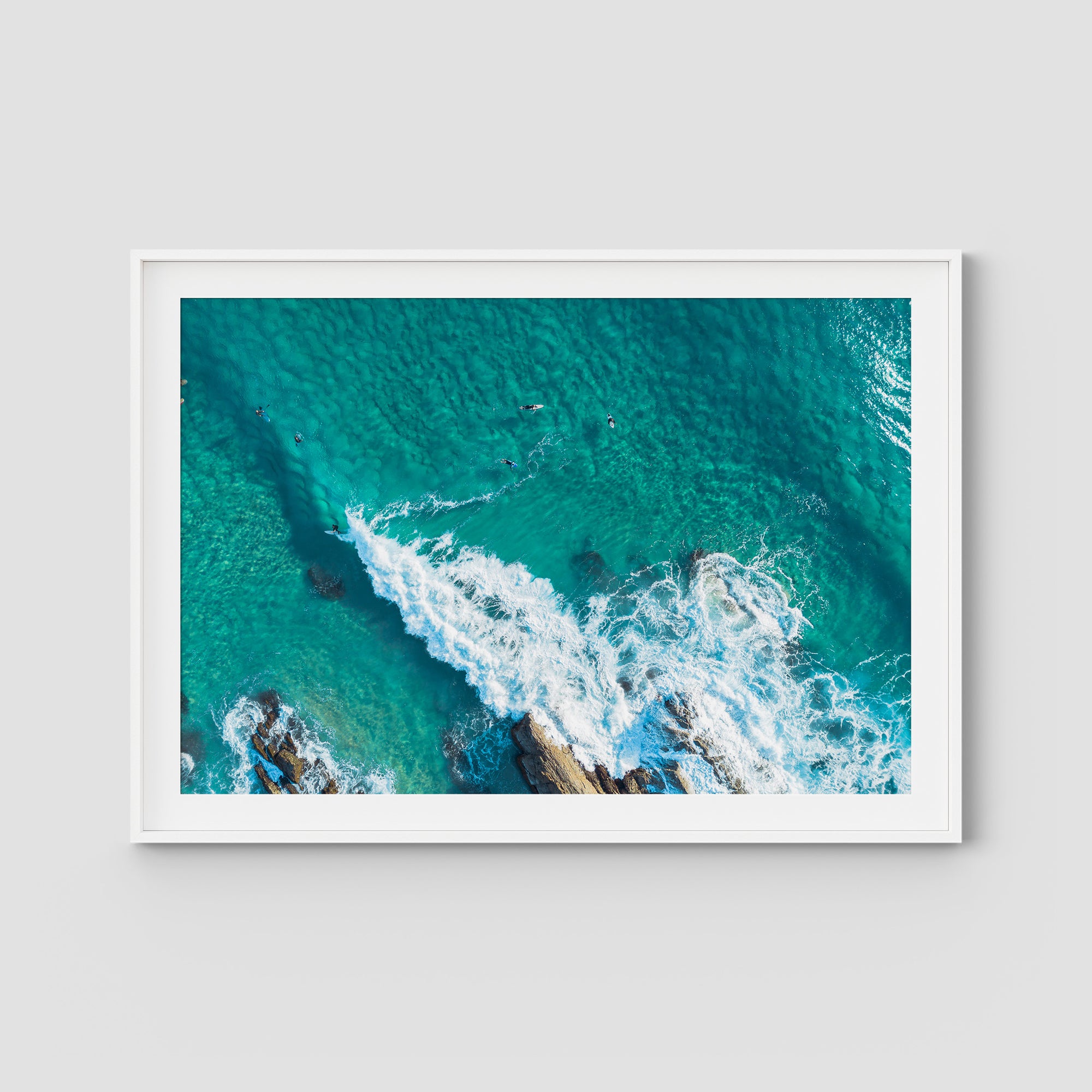 Currumbin Alley Top Down - Gold Coast - Art Print Tidaltones