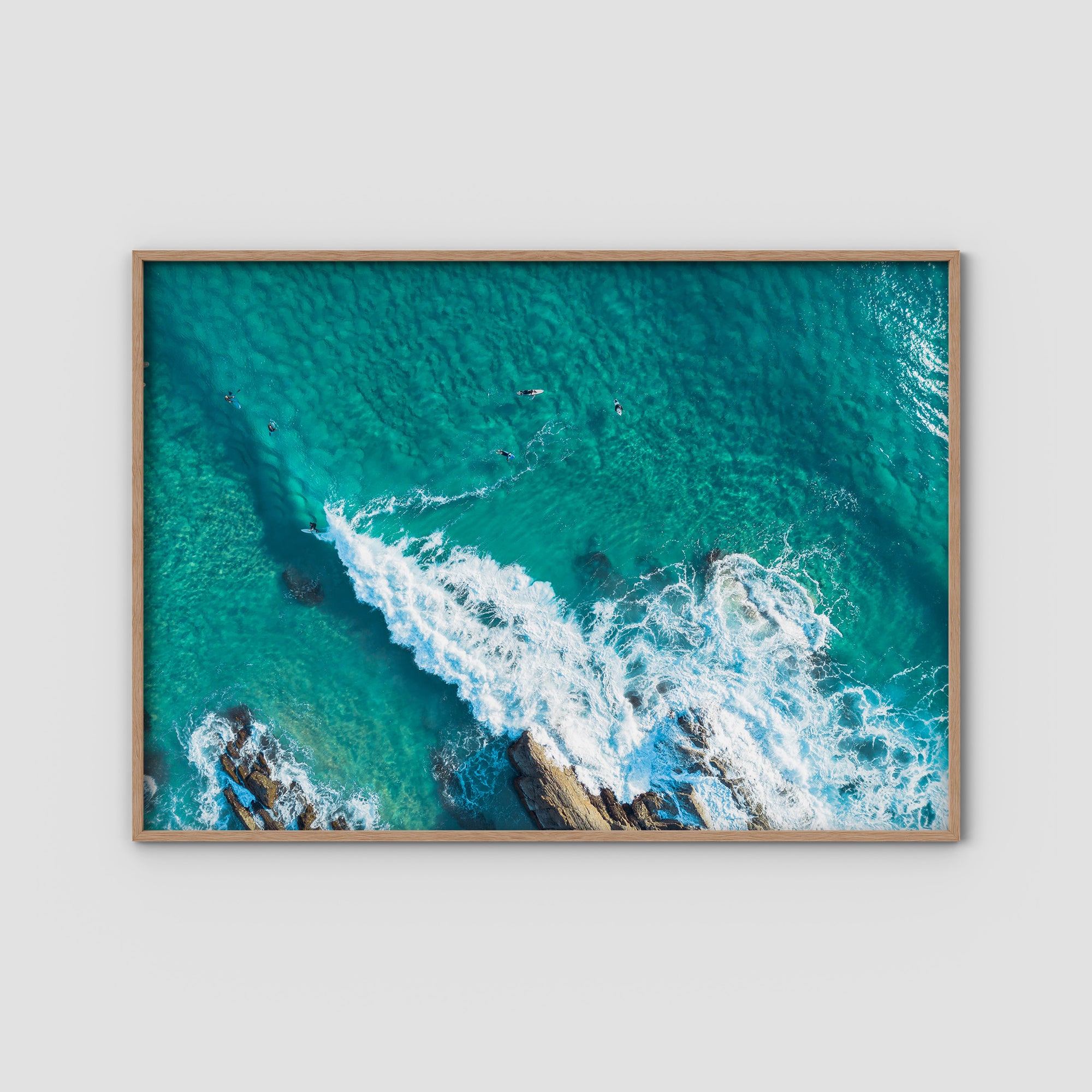 Currumbin Alley Top Down - Gold Coast - Art Print Tidaltones