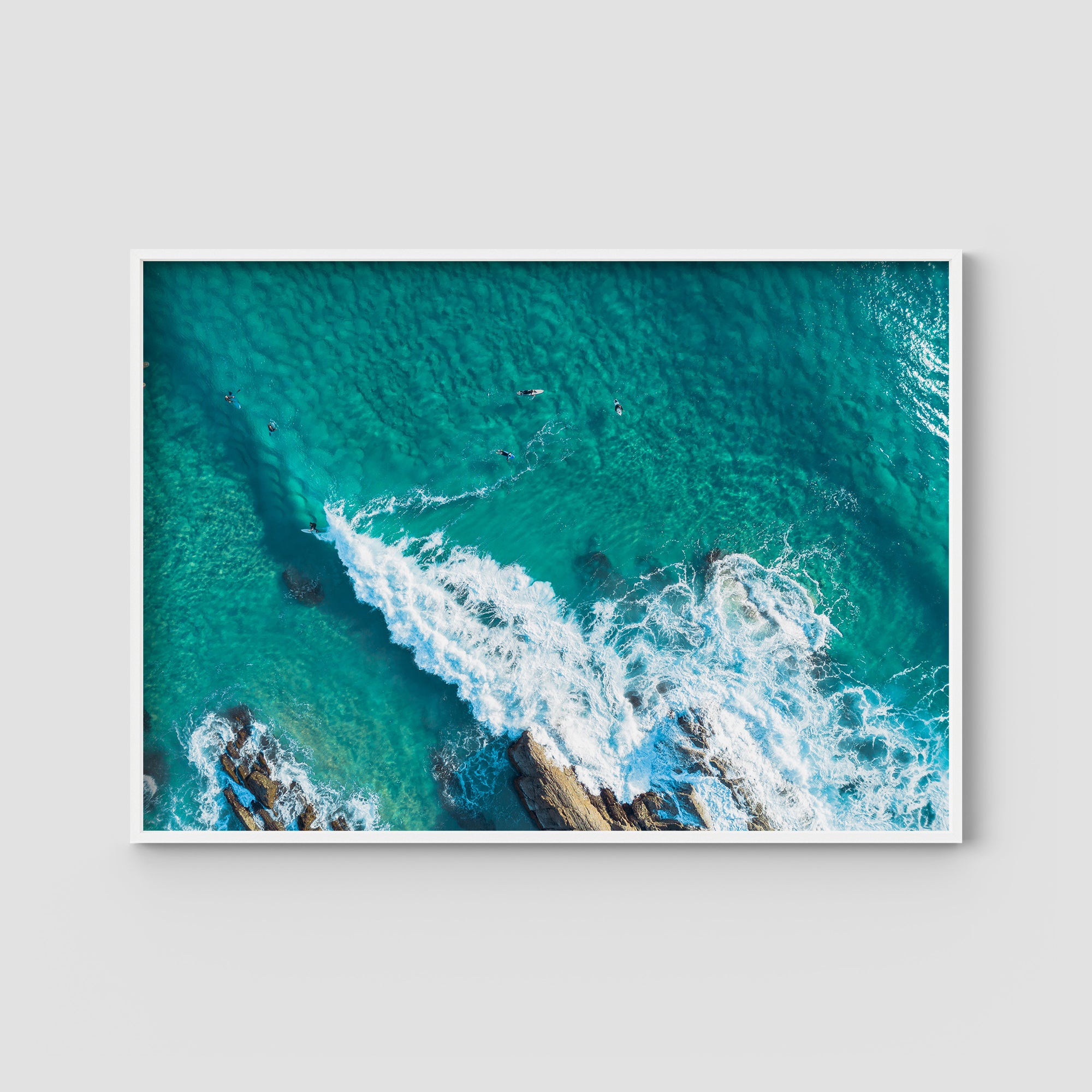 Currumbin Alley Top Down - Gold Coast - Art Print Tidaltones
