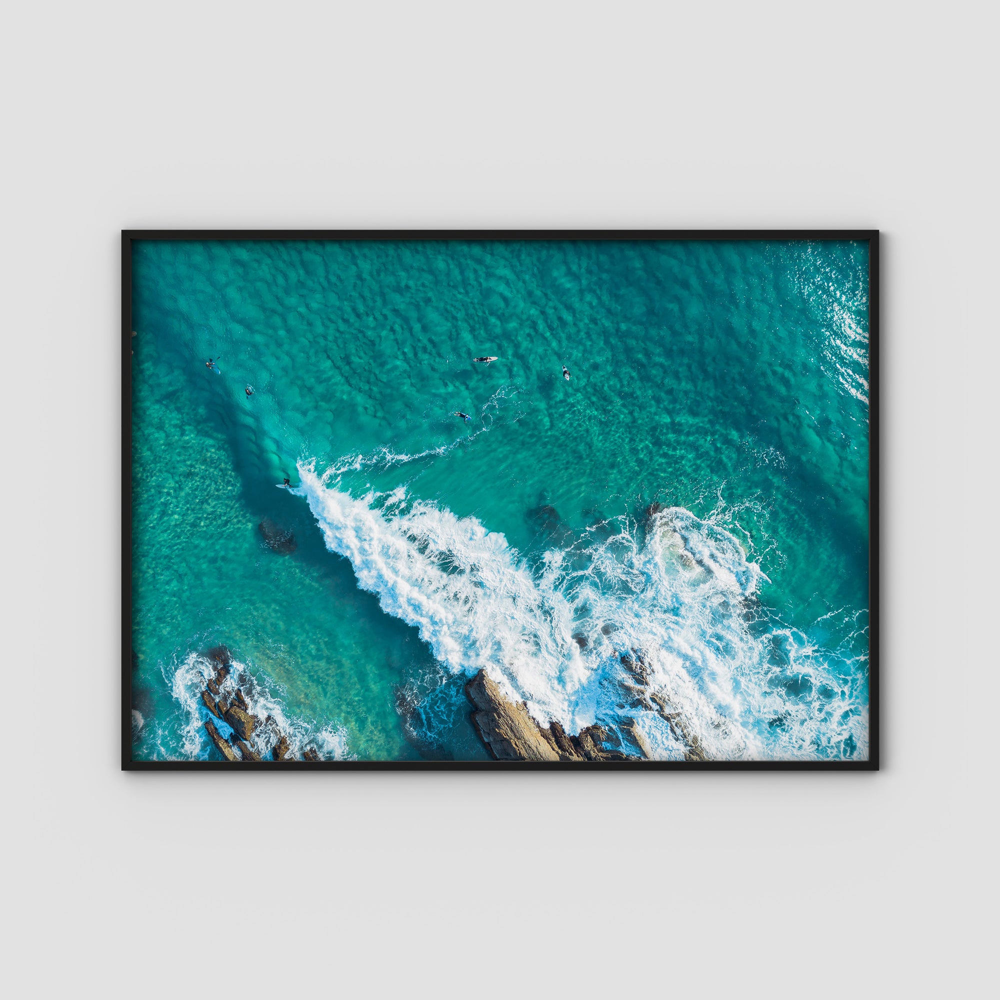 Currumbin Alley Top Down - Gold Coast - Art Print Tidaltones