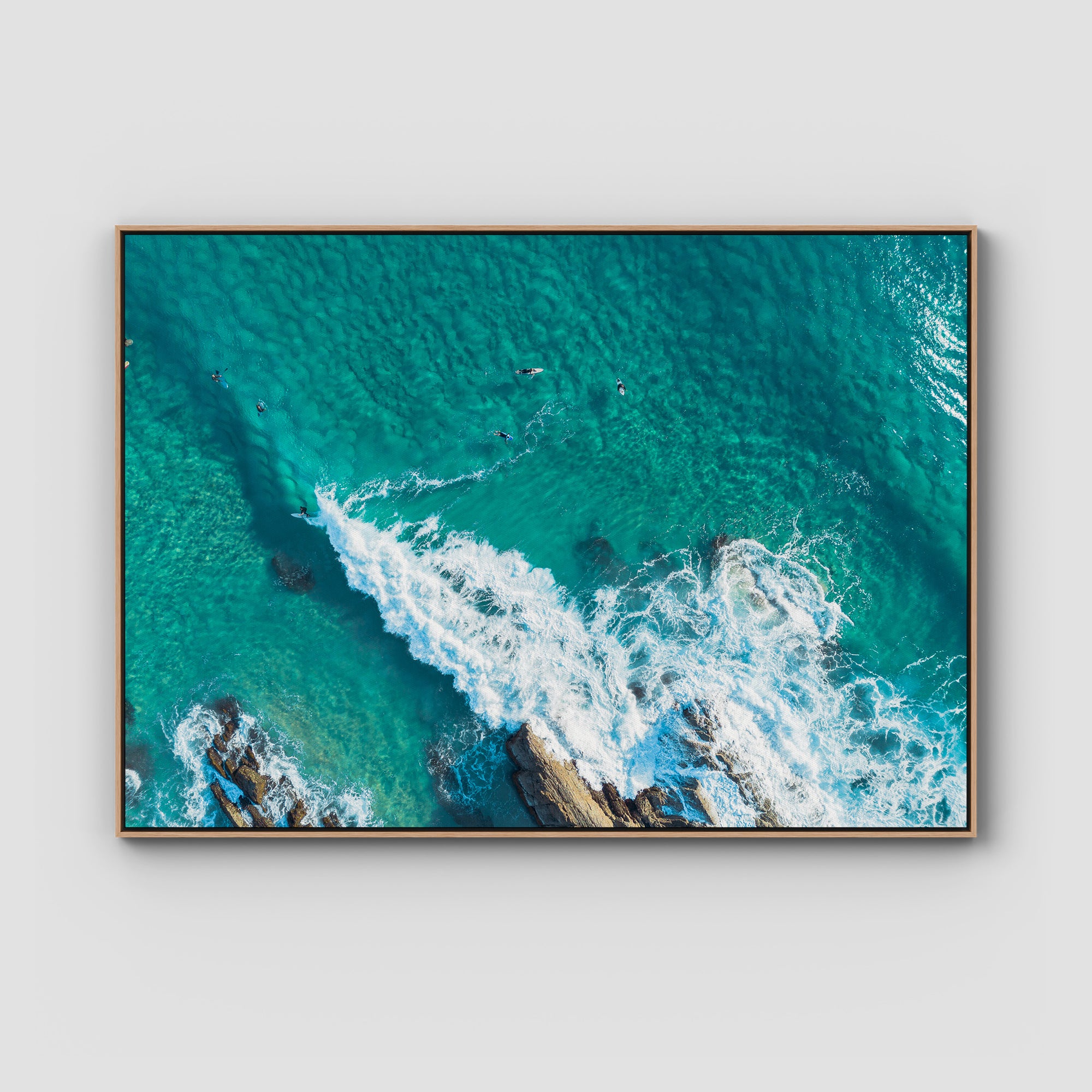 Currumbin Alley Top Down - Gold Coast - Art Print Tidaltones