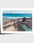 Currumbin Alley Rock Aerial - Gold Coast - Art Print - Fine Art Paper - Unframed Print - Landscape