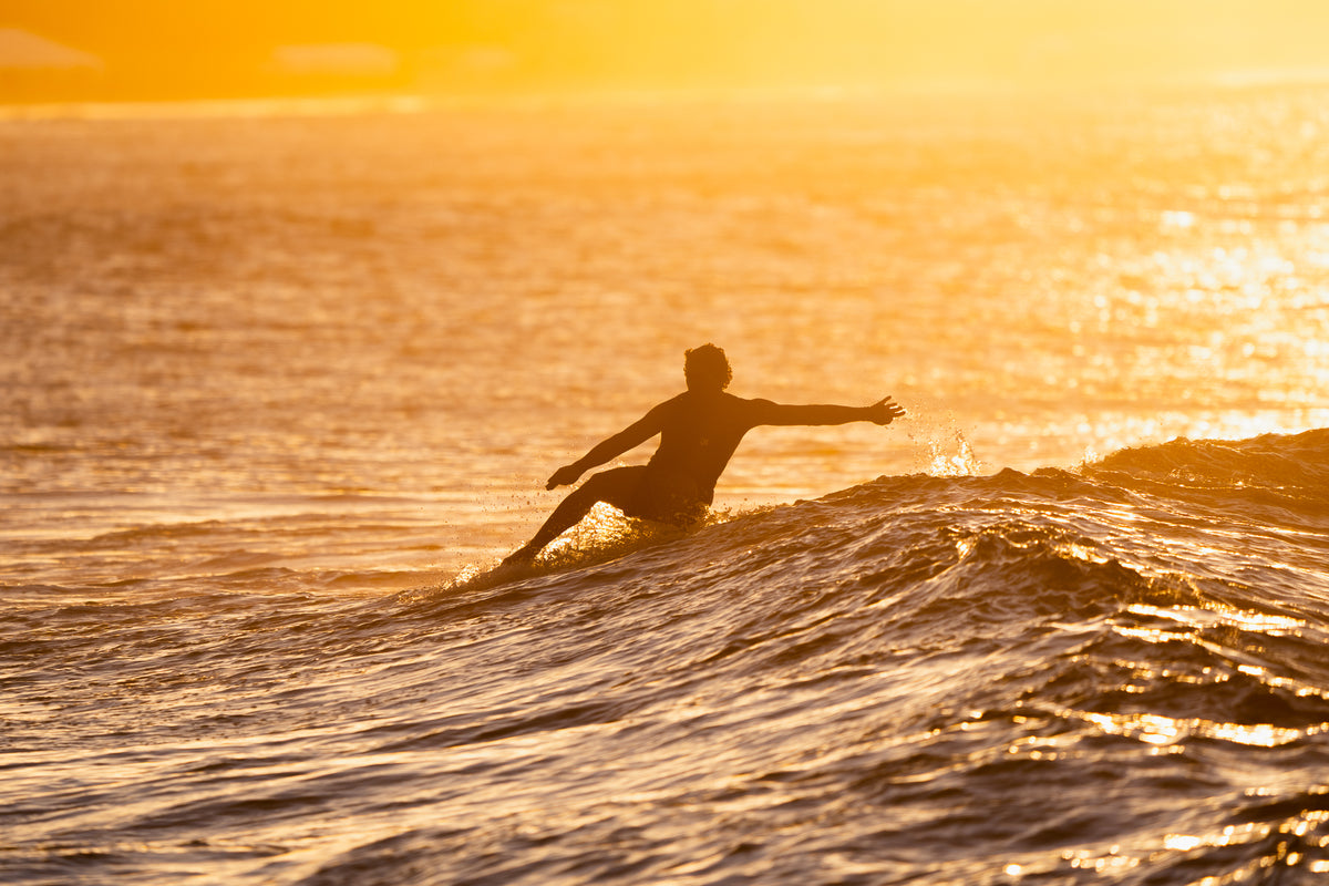 Longboard Gliding - Gold Coast - Art Print Tidaltones